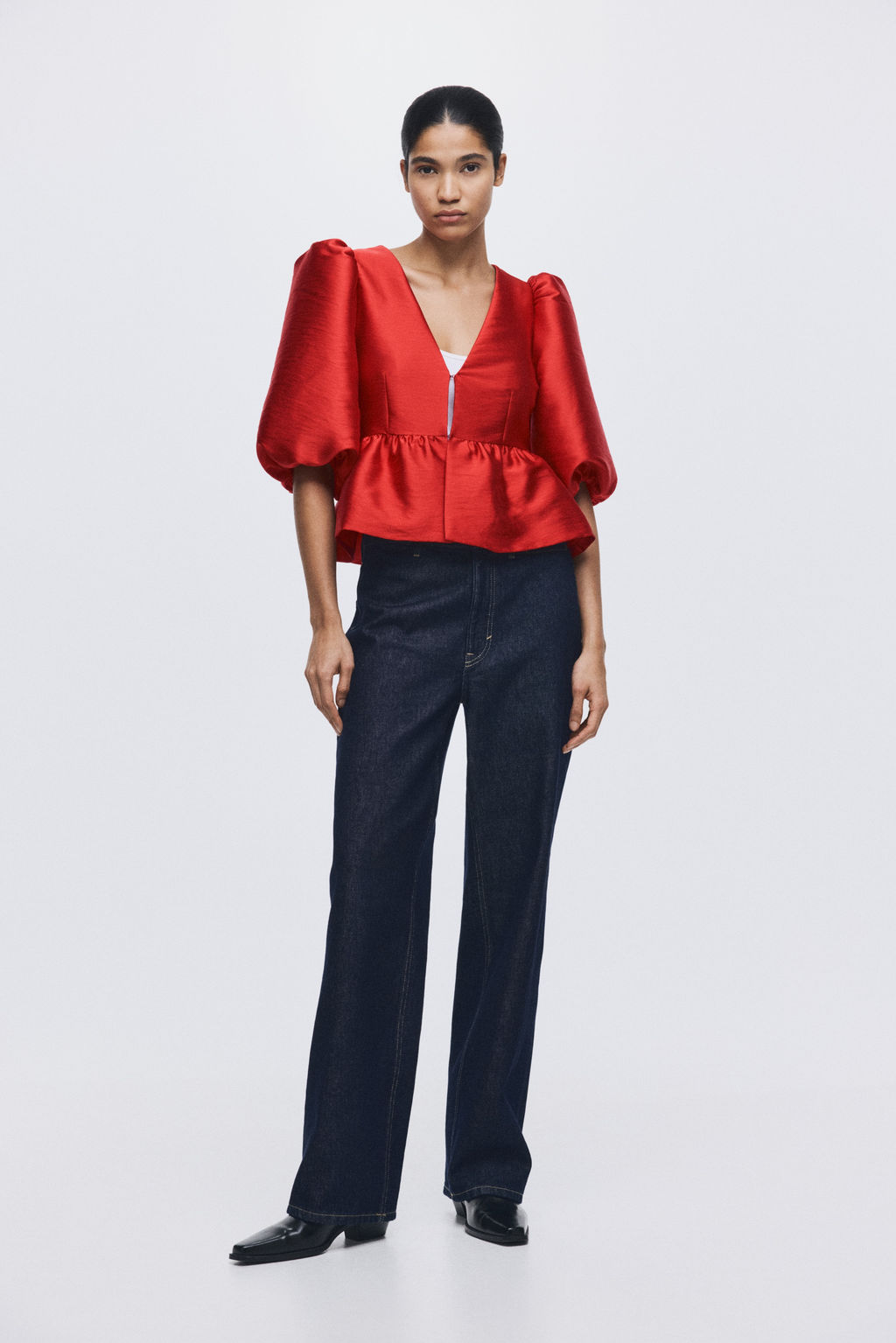 Blusa con peplum - H&m фото 4