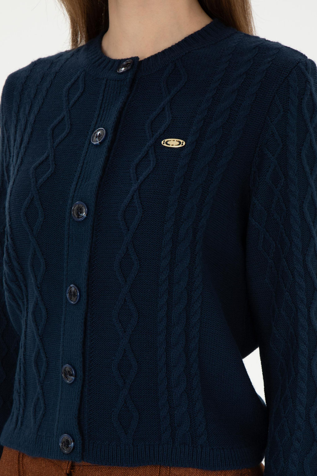 Женский темно-синий трикотажный кардиган Неожиданная скидка в корзине - U.s. polo assn фото 7