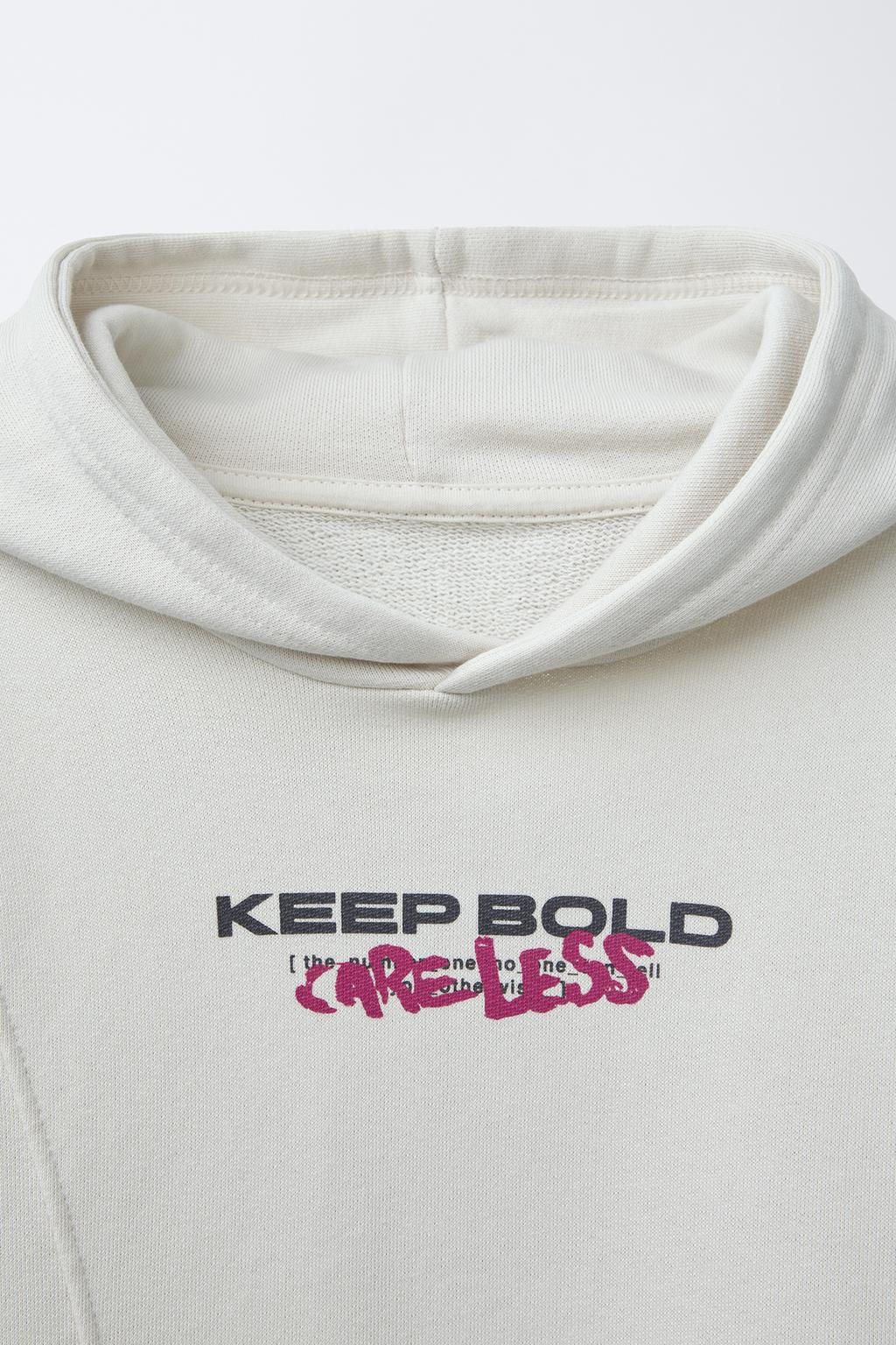 SLOGAN PRINT HOODIE - Zara фото 3