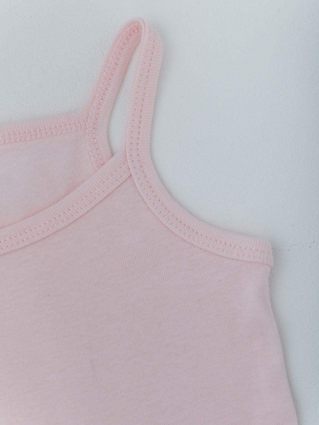 Майка для девочки из рибаны, розовый - Lesi kids фото 7