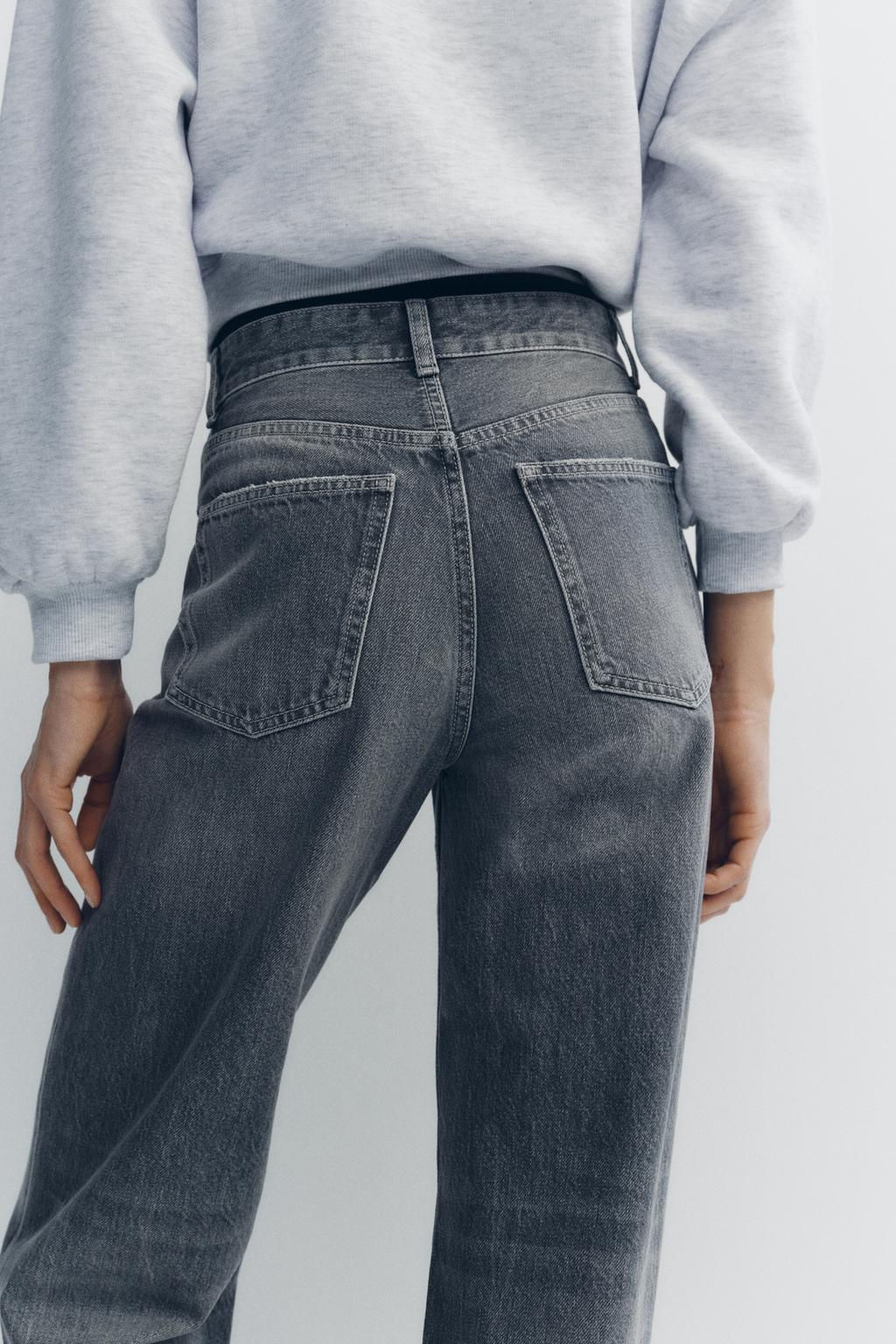 TRF WIDE-LEG HIGH-WAIST JEANS - Zara фото 5