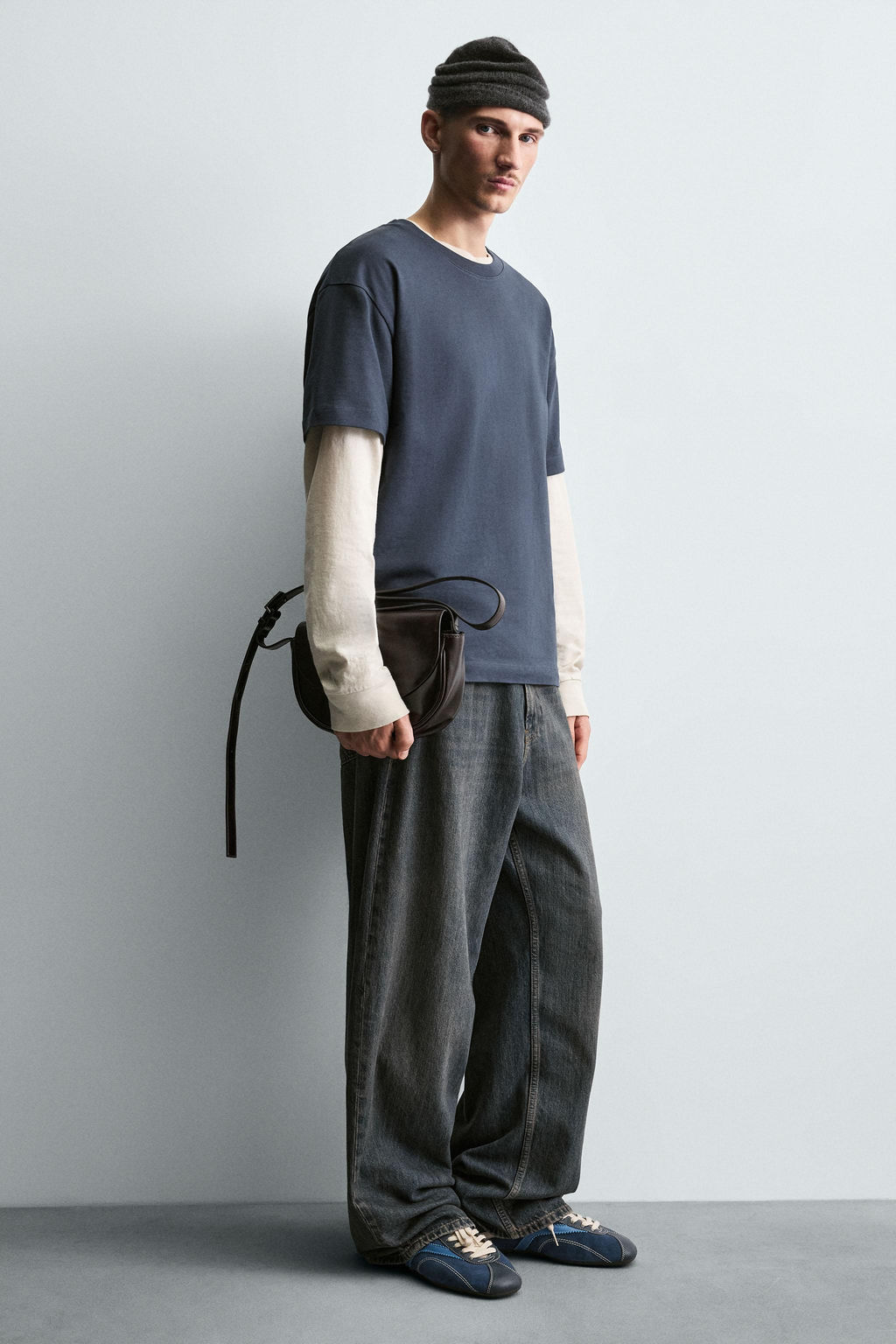 LEATHER CROSSBODY BAG - Zara фото 2