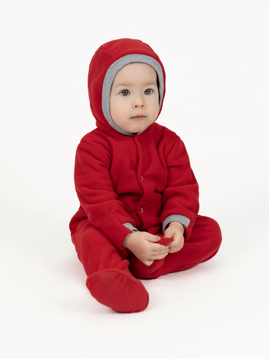 Комбинезон ясельный красный
