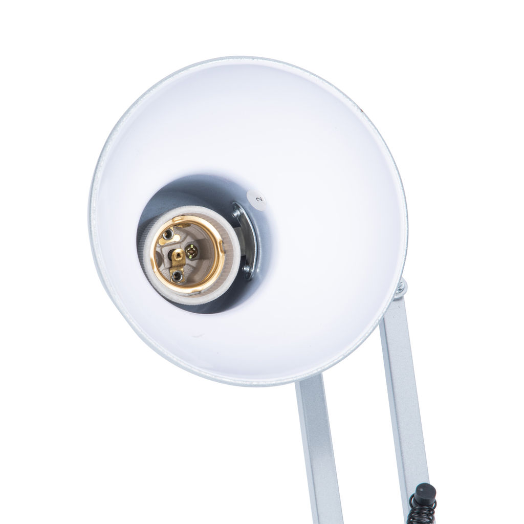 TLI-221 SILVER E27 Светильник настольный. Цоколь Е27. 60W. Механический выключатель. Серебристый. ТМ Uniel - Volpe фото 5