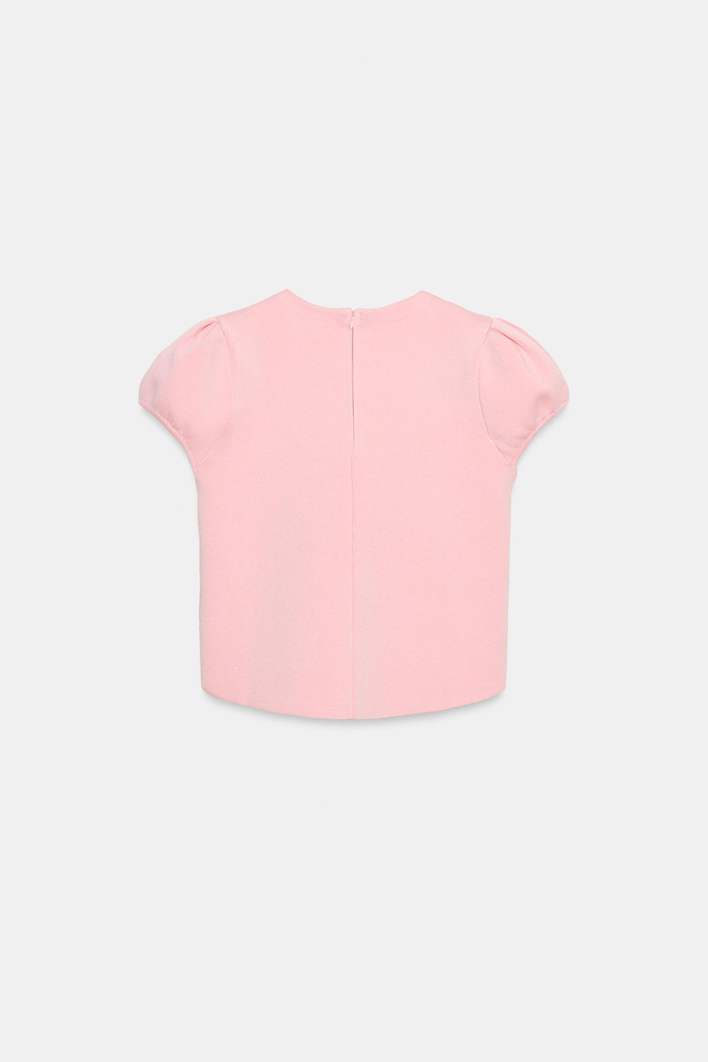 TOP PUNTO MANGA CORTA ABULLONADA / Rosa - Zara фото 7