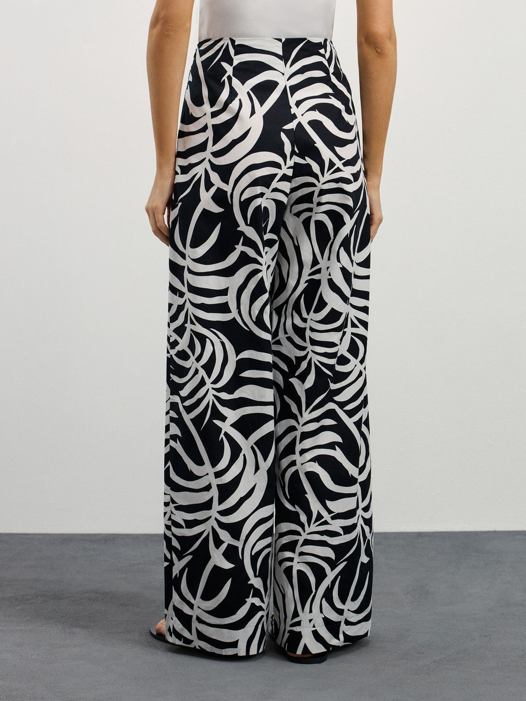 Брюки из хлопка с принтом / Zarina  фото 4