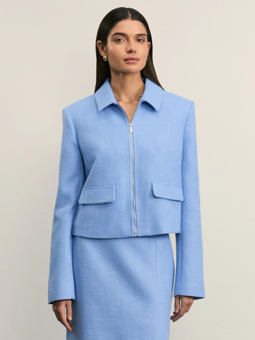 Укороченный жакет на молнии / Zarina