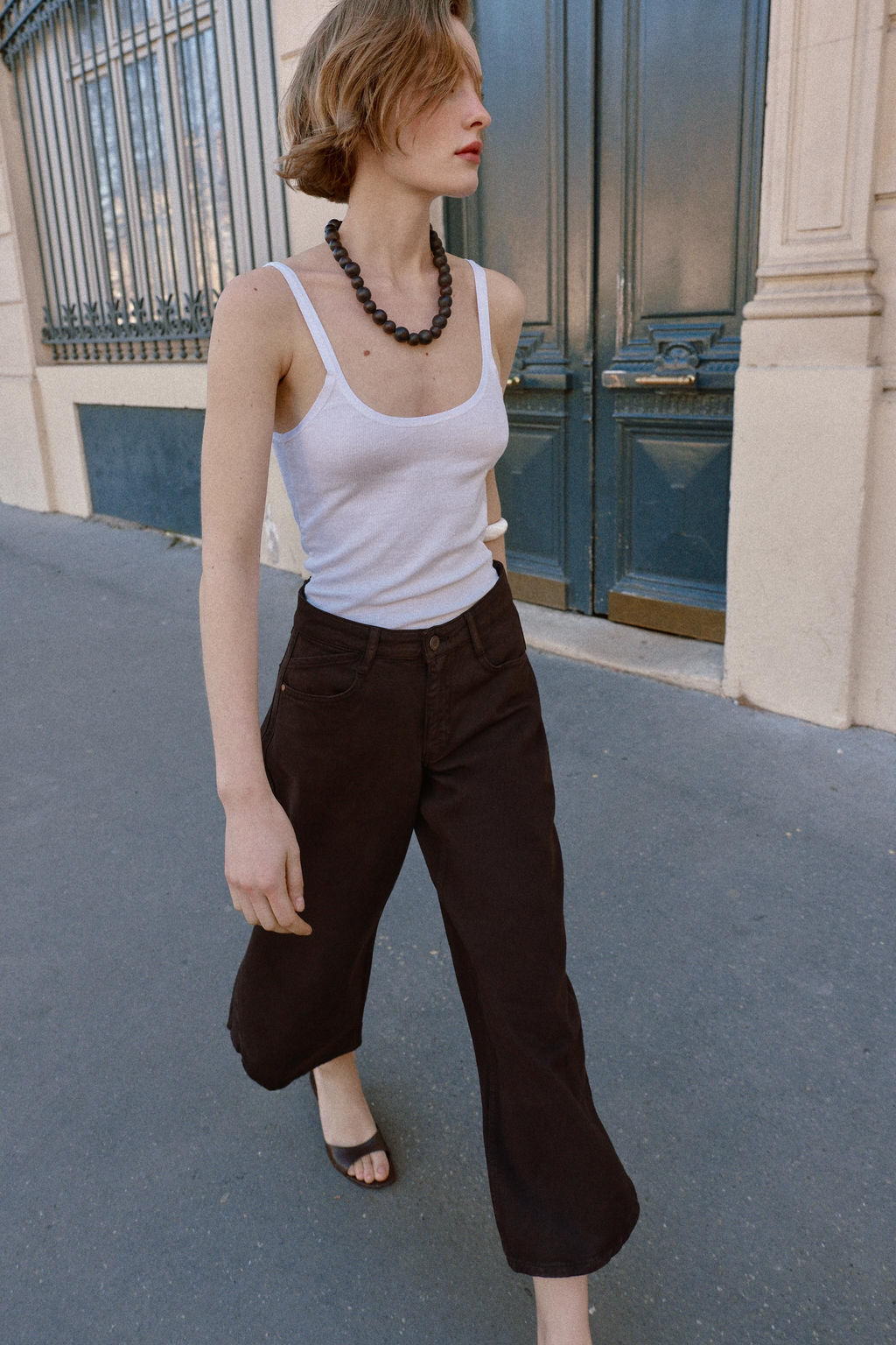 JEANS Z1975 BALLOON TIRO ALTO BAJO ASIM?TRICO / Marr?n - Zara фото 4