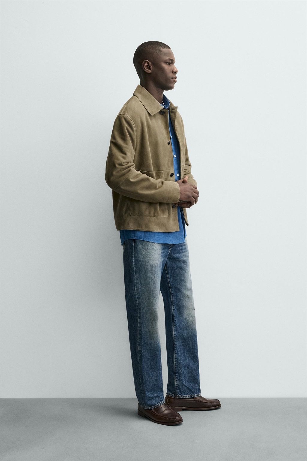LEATHER JACKET WITH POCKETS - Zara фото 12
