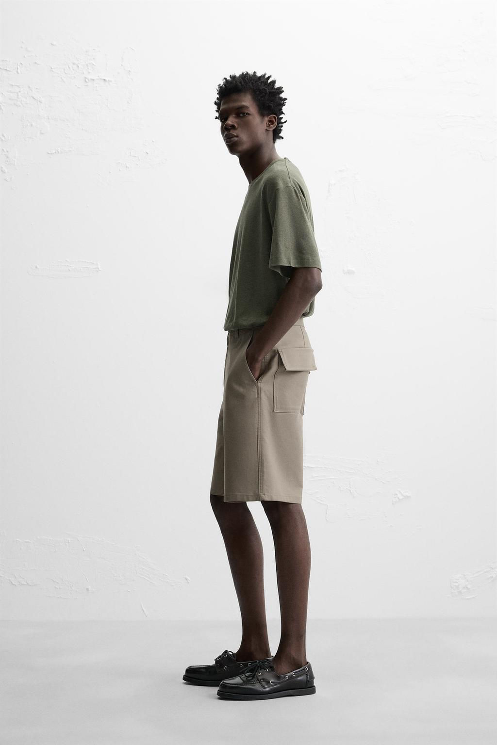 LINEN - COTTON T-SHIRT - Zara фото 12