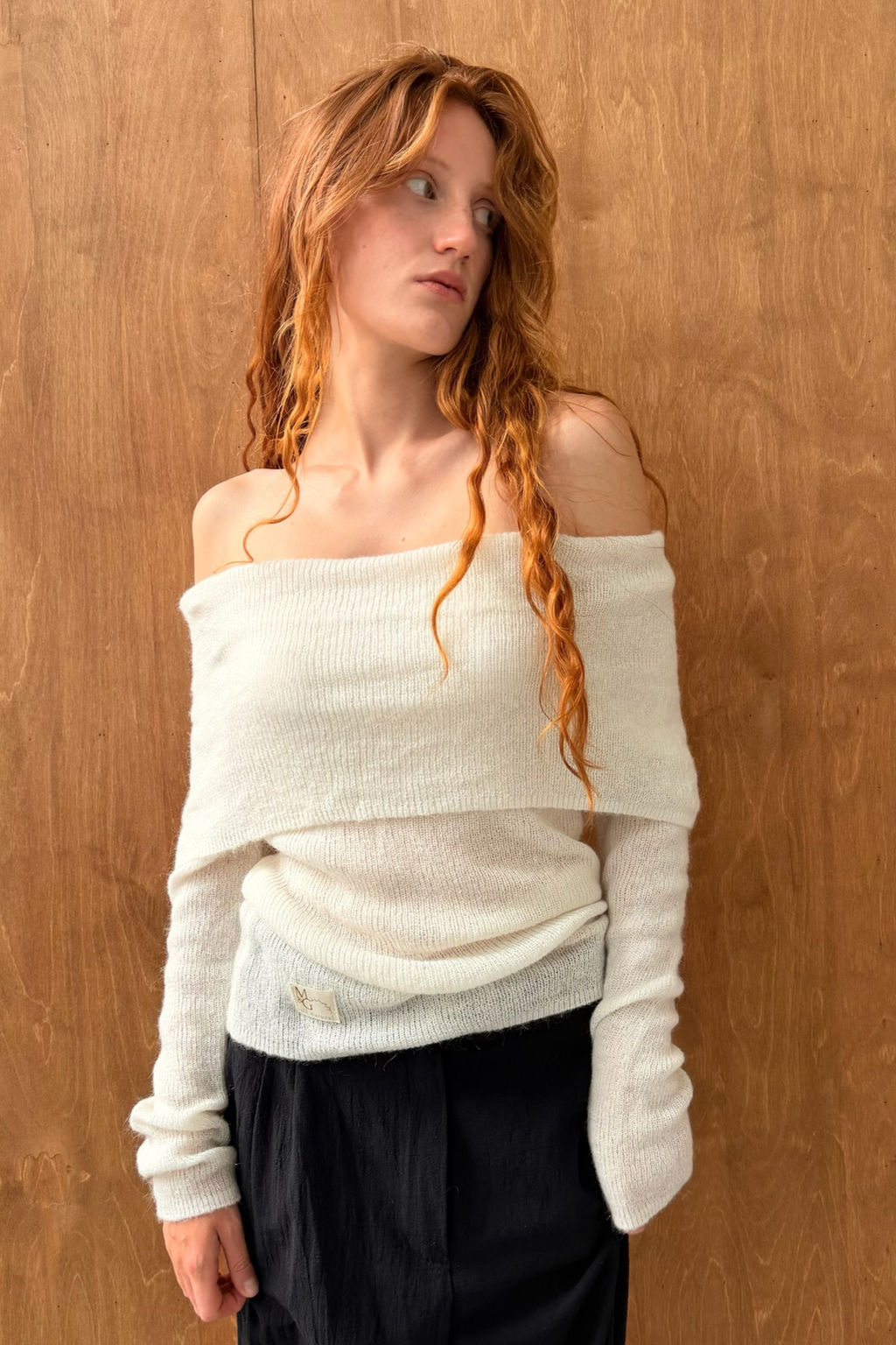 Блуза женская ИЗГИБ127/02/Молочный - M&G all natural фото 3