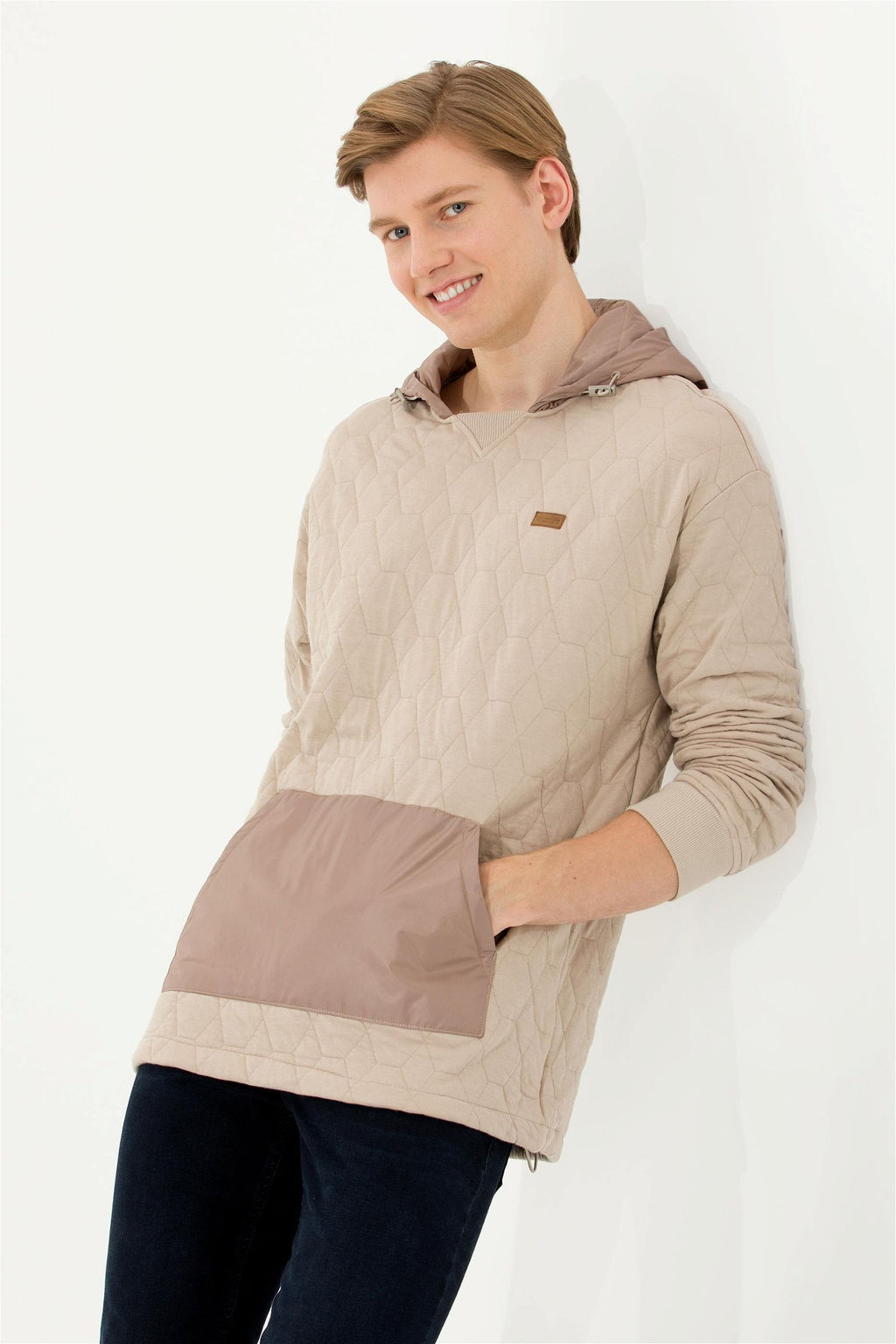 U. S. Polo Assn Мужская комфортная толстовка с капюшоном и камнем - U.s. polo assn фото 9