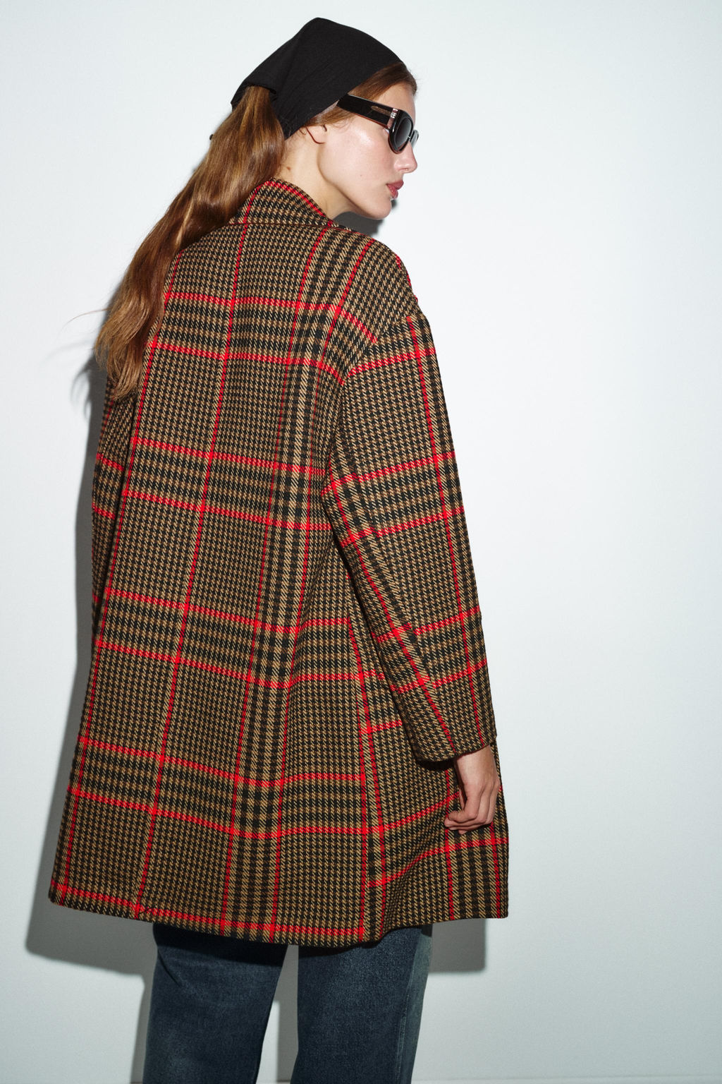 OVERSIZE CHECK COAT - Zara фото 13