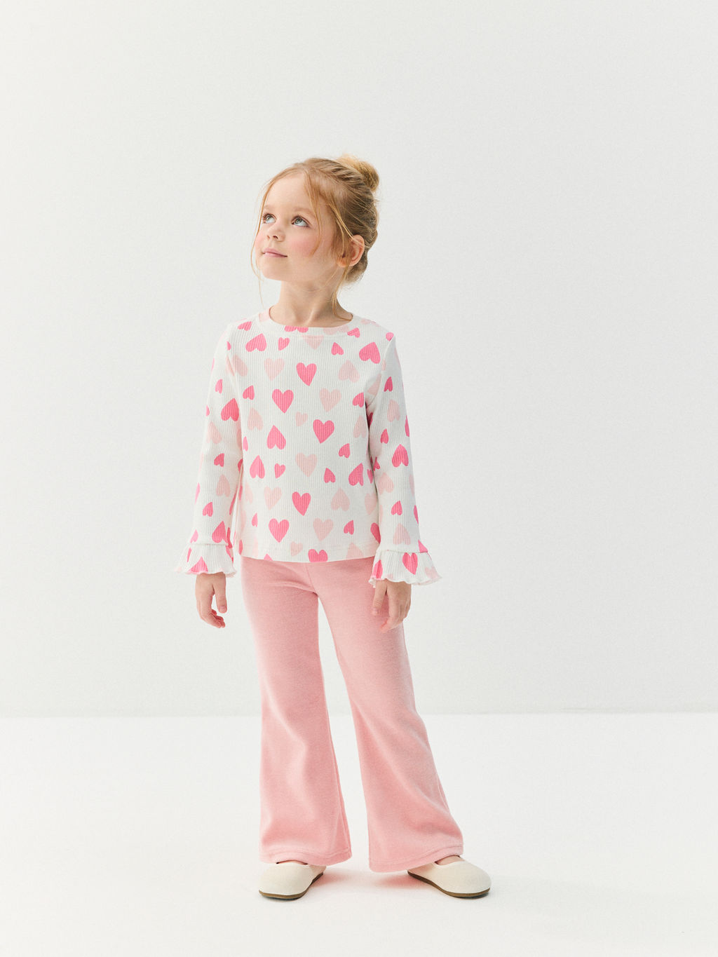 Лонгслив Розовые сердечки - Bungly фото 4