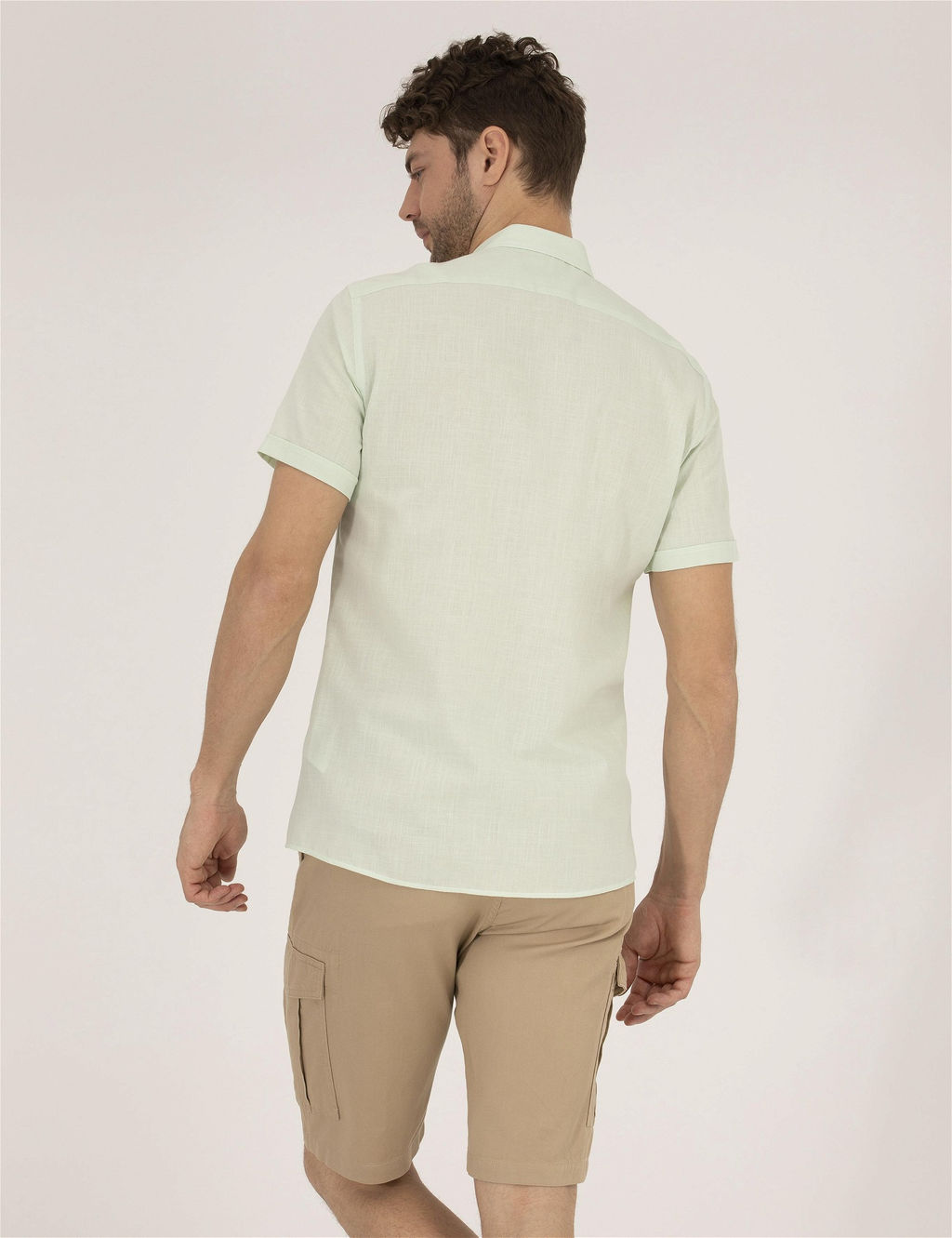 Ye_il Regular Fit K_sa Kollu G_mlek