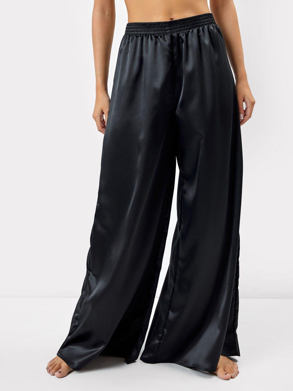 Брюки женские домашние в черном цвете - Mark formelle фото 3