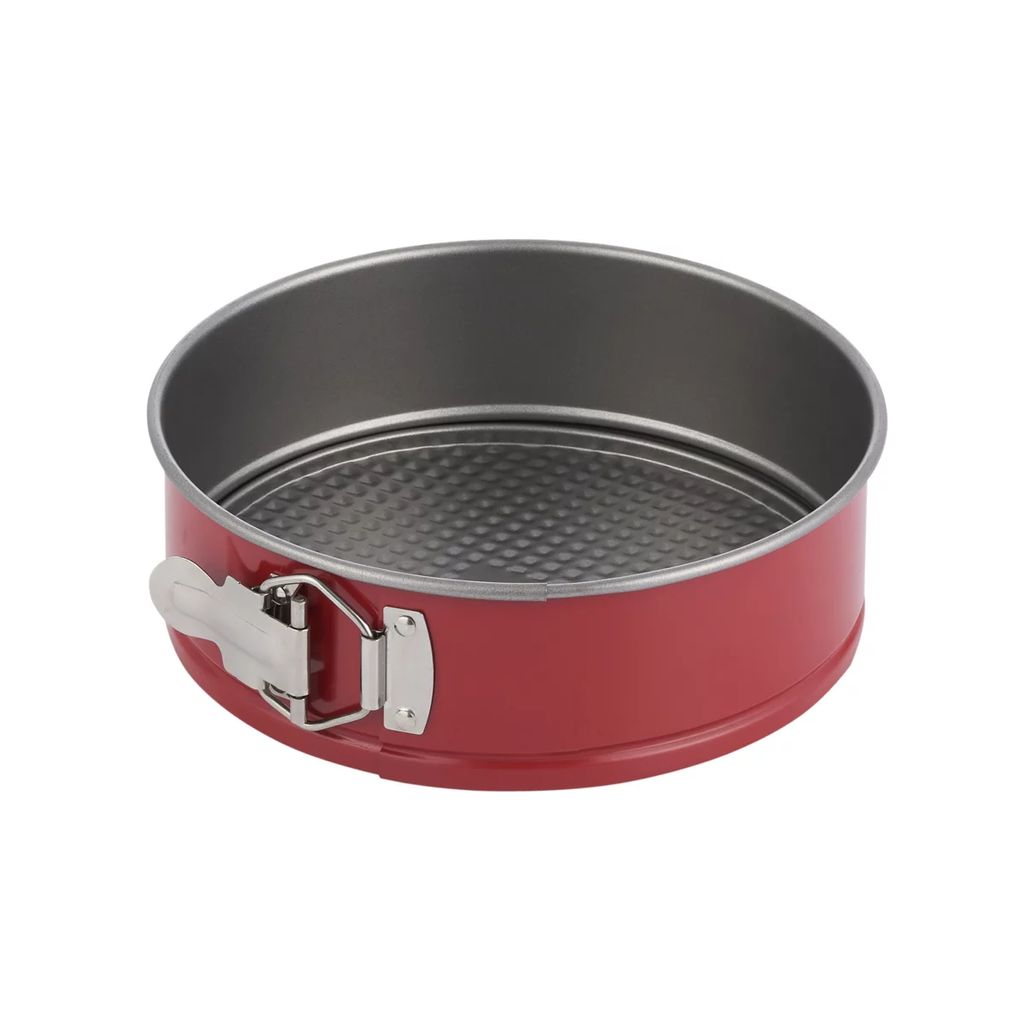 51056 GIPFEL Набор из 2 разъёмных форм для выпечки KAPRI 24x6,5см и 24x6,5см с антипригарным покрытием. Материал: углеродистая сталь. Цвет: красный/серый.  фото 4