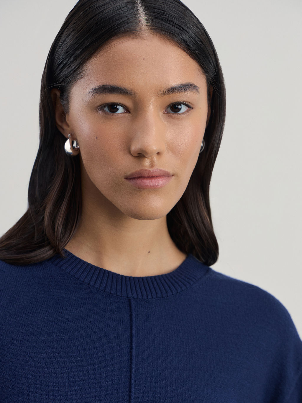 Вязаное платье со швом из вискозы / Zarina  фото 6