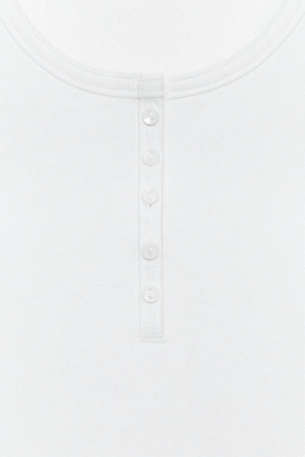 TOP BOTONES CON LINO / Blanco - Zara фото 7