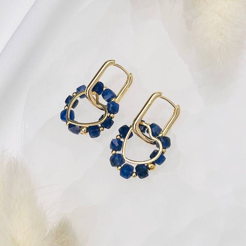 Серьги из Содалита - Радуга самоцветов фото 2