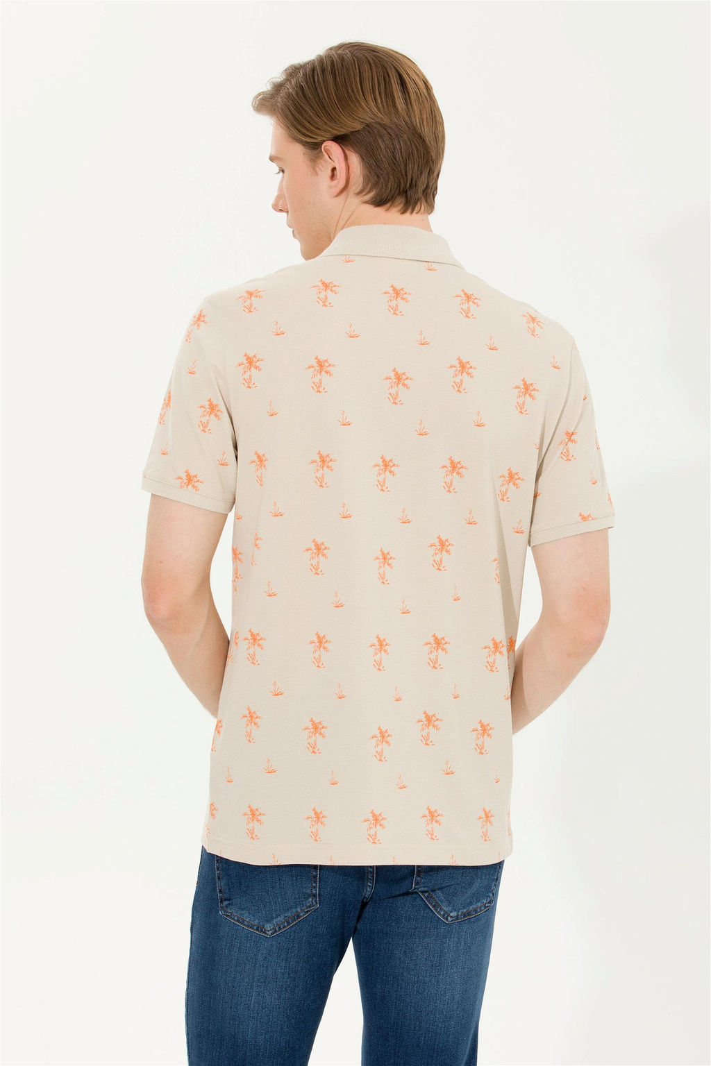 U. S. Polo Assn Мужская футболка с воротником-поло Stone - U.s. polo assn фото 13