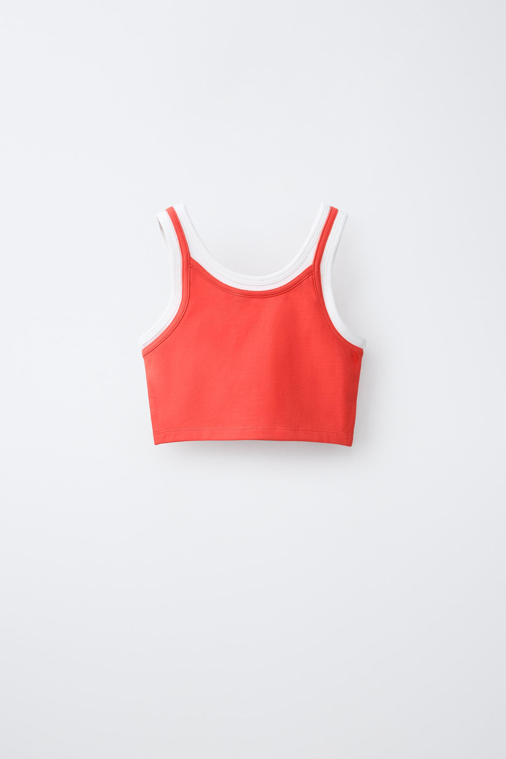 TOP DOBLE CONTRASTE / Naranja - Zara фото 2