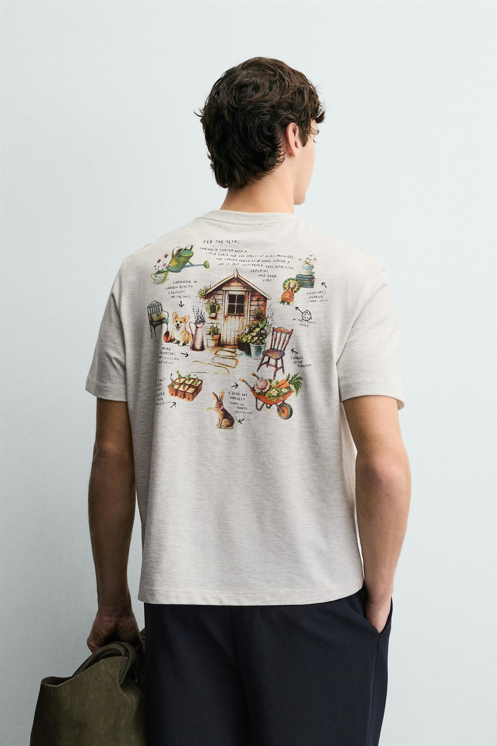 CONTRAST PRINT T-SHIRT - Zara фото 11