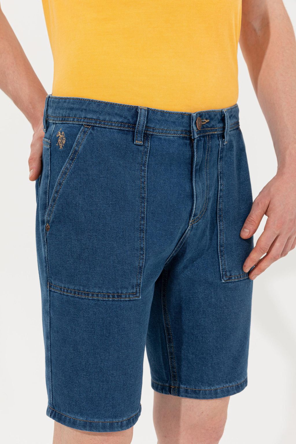 U. S. Polo Assn Мужские синие джинсовые шорты - U.s. polo assn фото 5