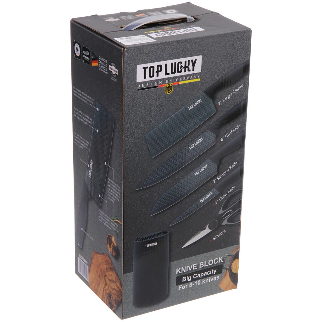 Набор ножей "SHEF" 6предметов (4ножа+ножницы+подставка)