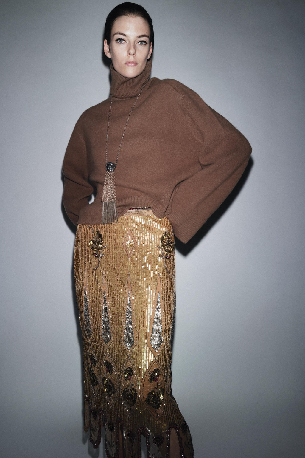 EMBROIDERED SKIRT ZW COLLECTION LIMITED EDITION - Zara фото 7