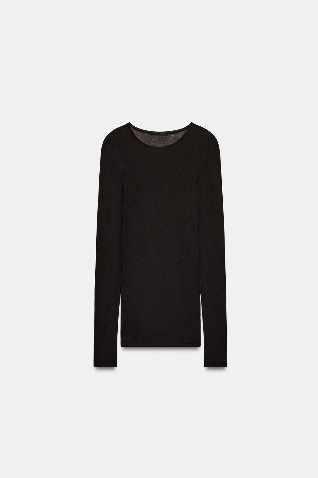 SUPIMA® LONG SLEEVE T-SHIRT - Zara фото 5