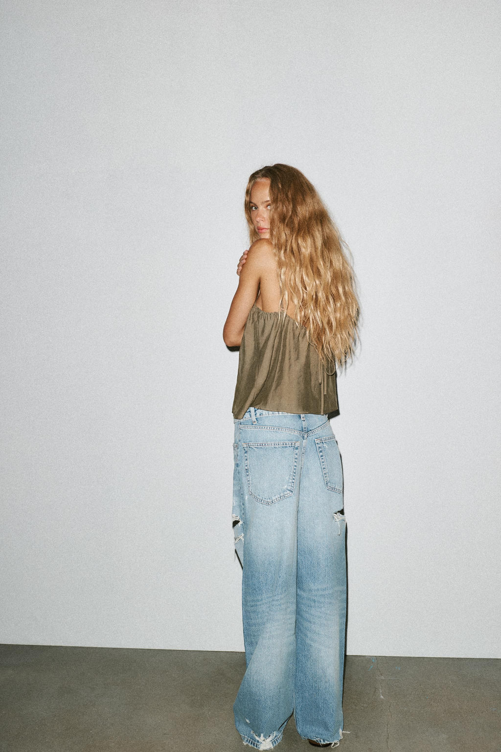 FLOWING STRAPPY BUTTON-UP TOP - Zara фото 11
