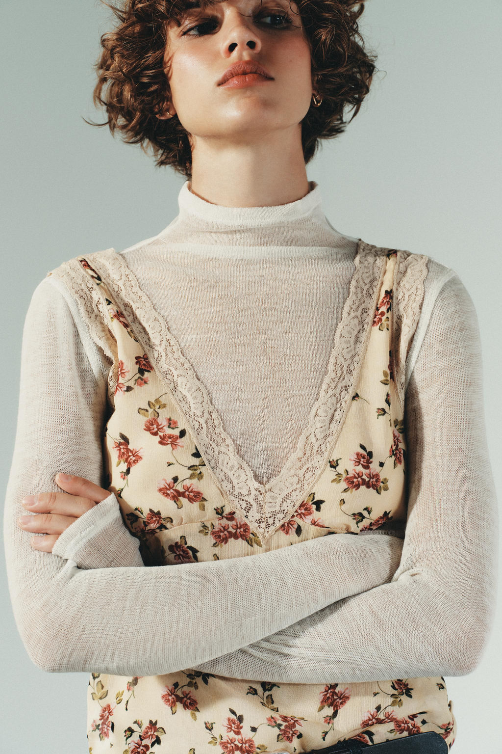 FLORAL LACE TOP - Zara фото 3