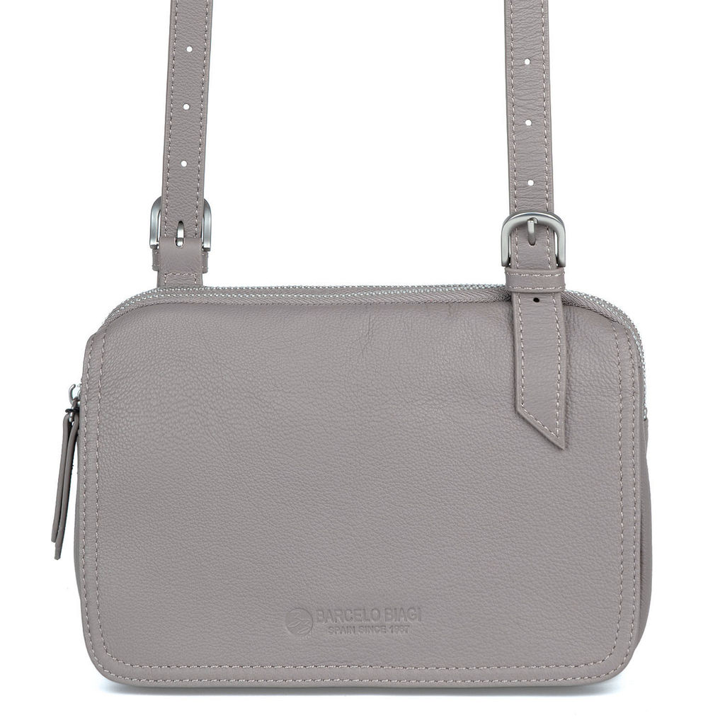 8357 brown, Женская кожаная сумка "Кросс-боди", Barcelo Biagi