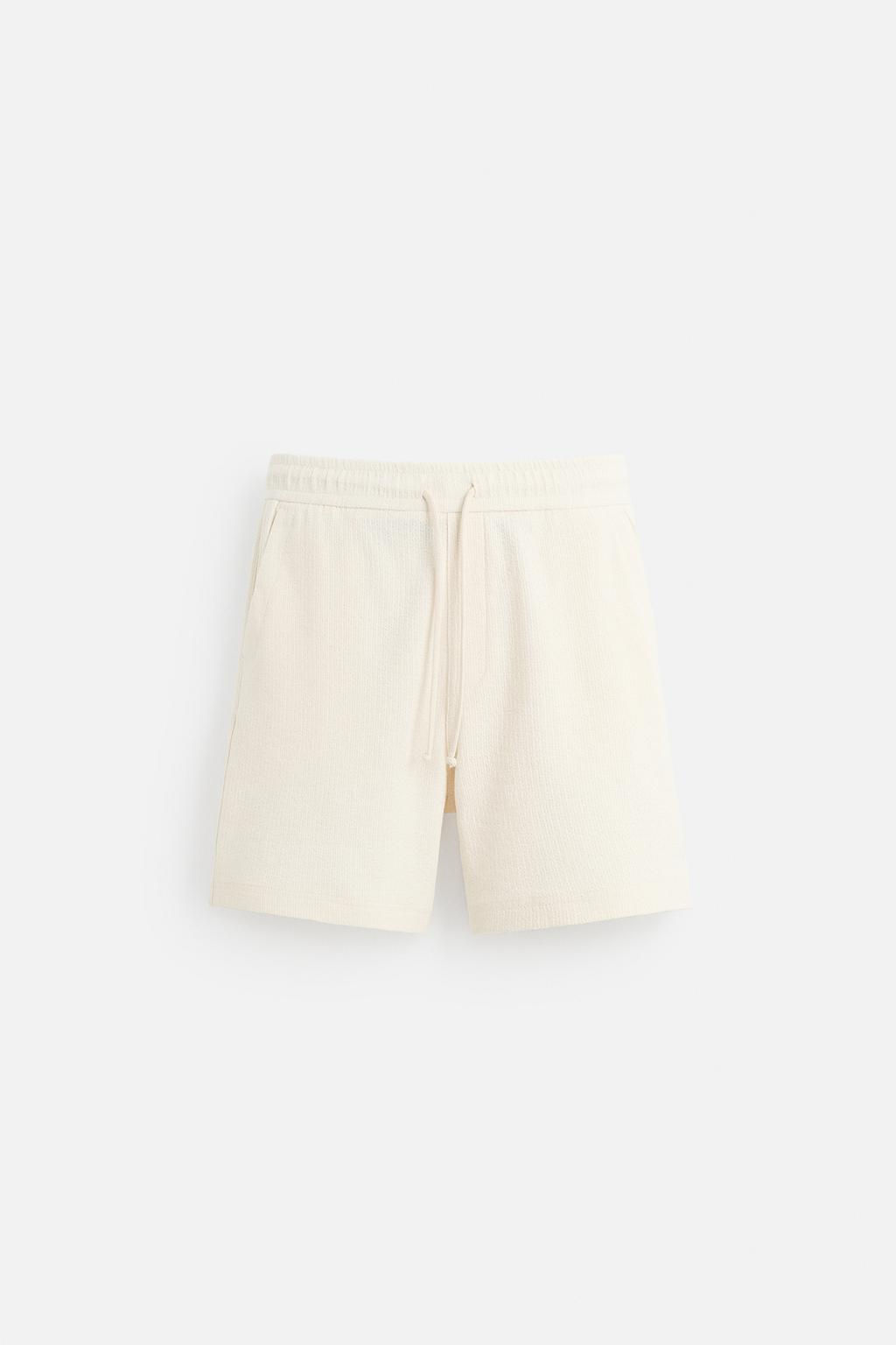 TEXTURED JOGGER BERMUDA SHORTS - Zara фото 6