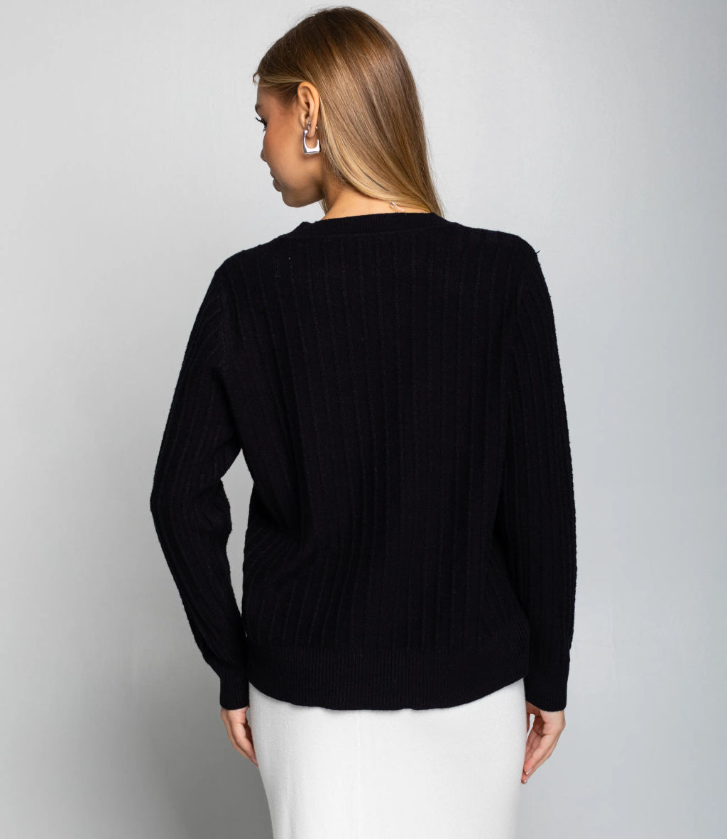 Джемпер #КТ8201 (5), чёрный - Dommod фото 3