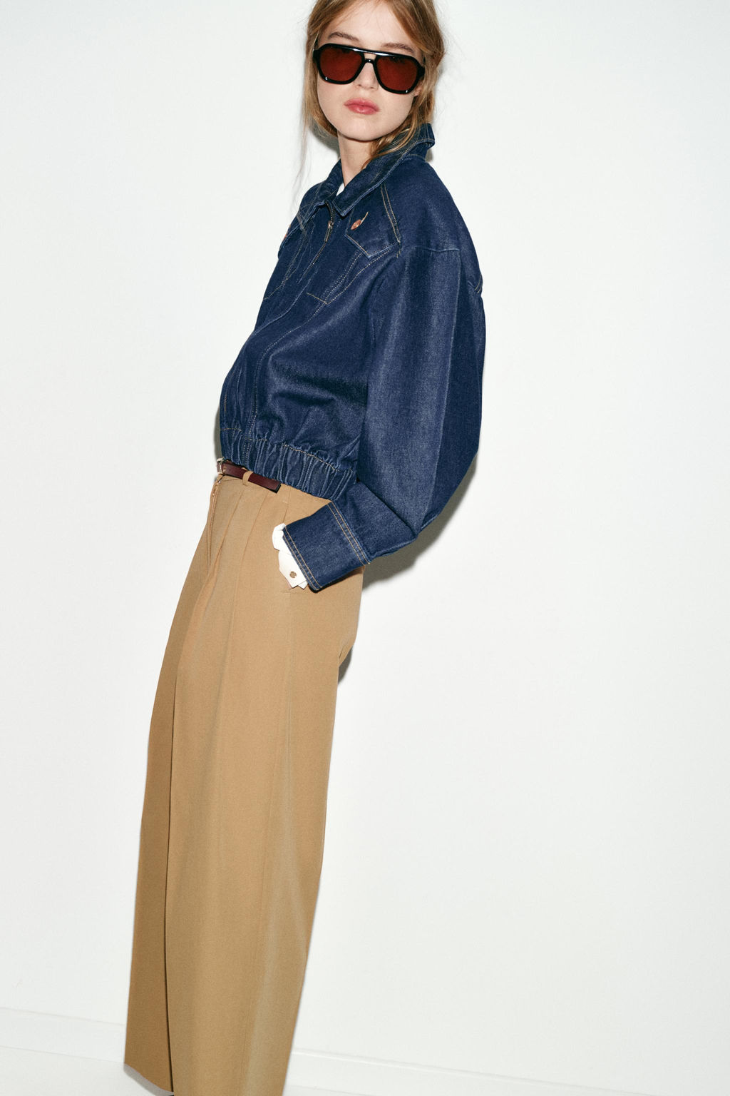 Z1975 DENIM BOMBER JACKET - Zara фото 3