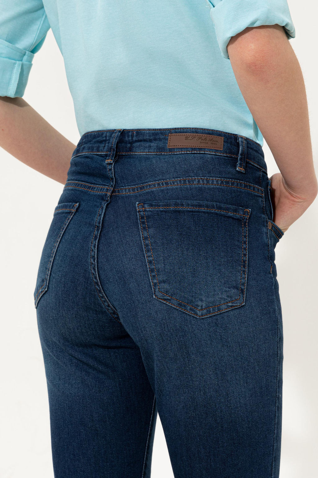 Женские синие джинсовые брюки Неожиданная скидка в корзине - U.s. polo assn фото 14