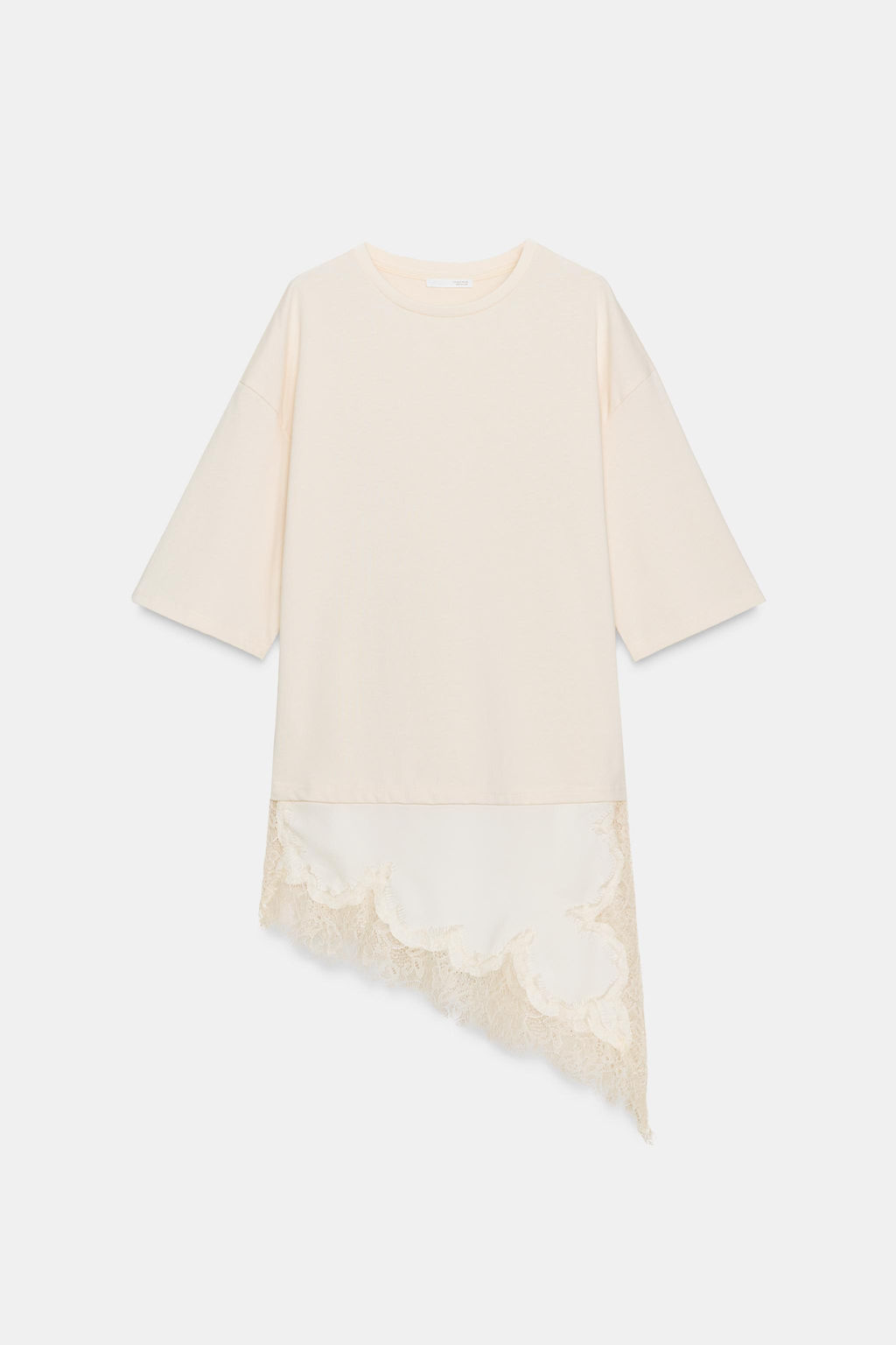 CONTRAST LACE T-SHIRT - Zara фото 14