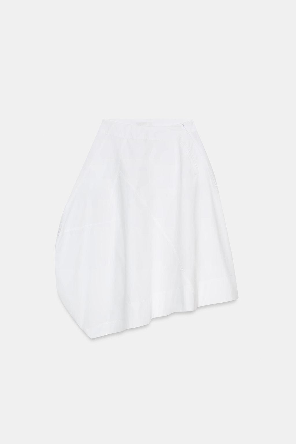 FALDA MIDI ASIM?TRICA GLOBO / Blanco - Zara фото 6