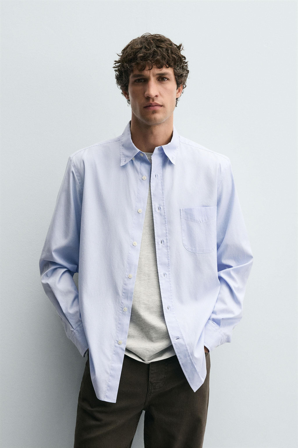 REGULAR FIT STRIPED SHIRT - Zara фото 2