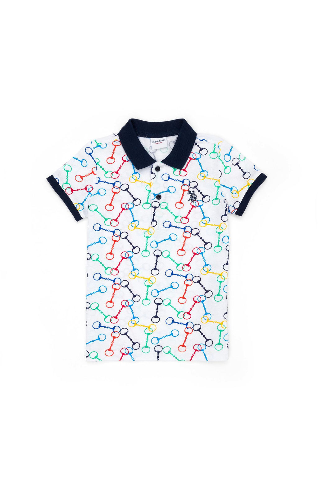Белая футболка с воротником-поло для мальчика Неожиданная скидка в корзине - U.s. polo assn фото 2
