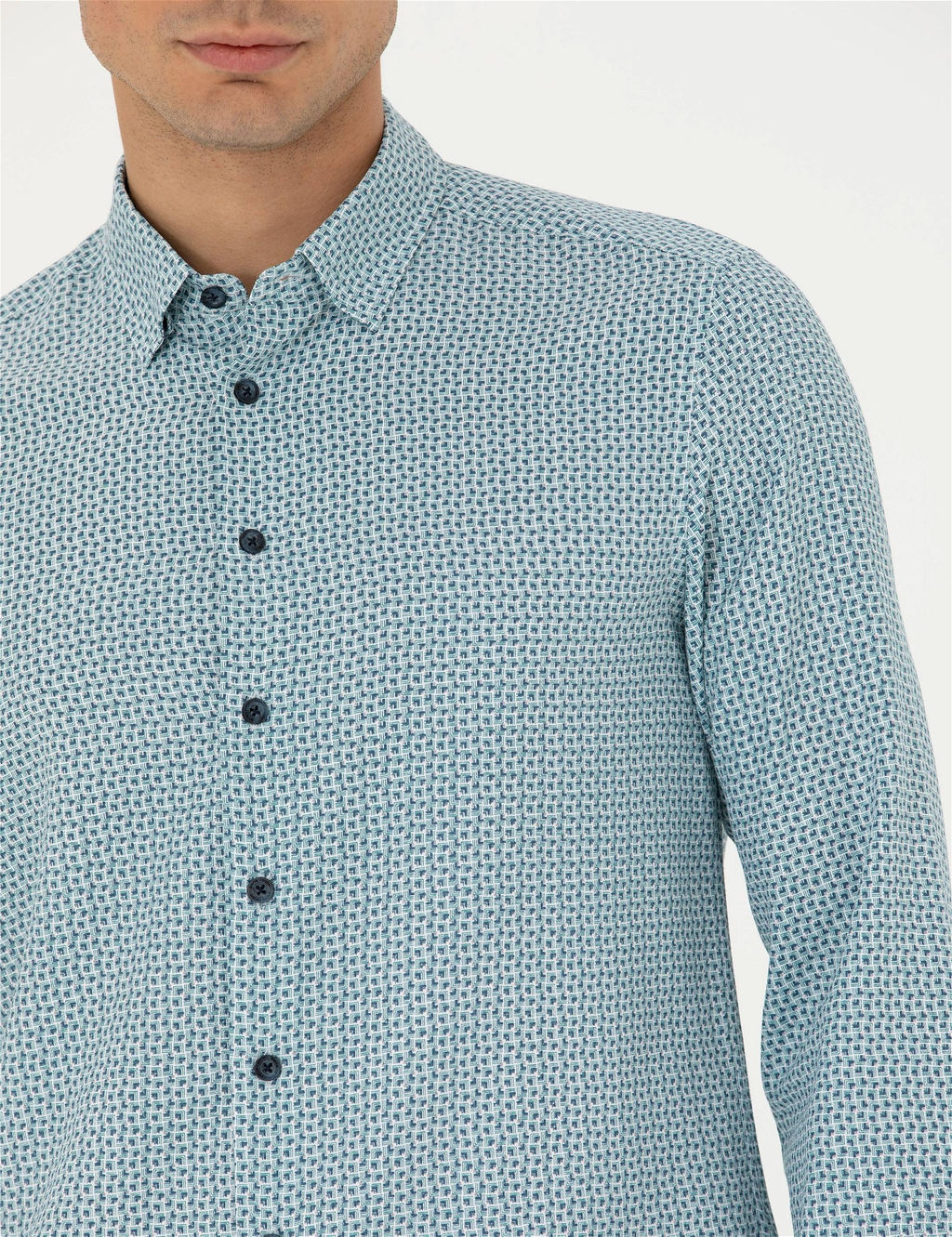 Mint Slim Fit Uzun Kollu G_mlek - Pierre cardin фото 7