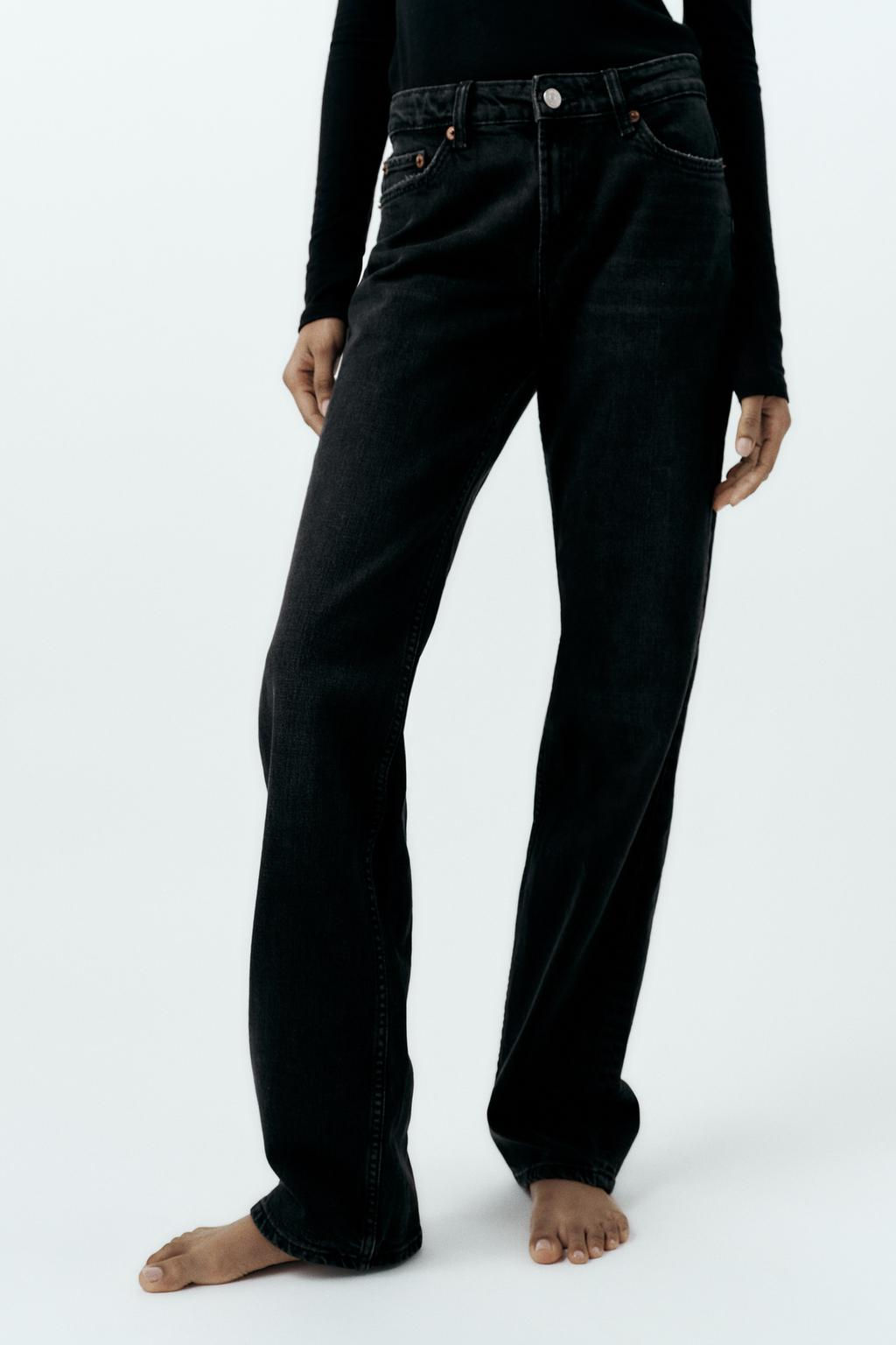 TRF LOW-RISE STRAIGHT JEANS - Zara фото 2