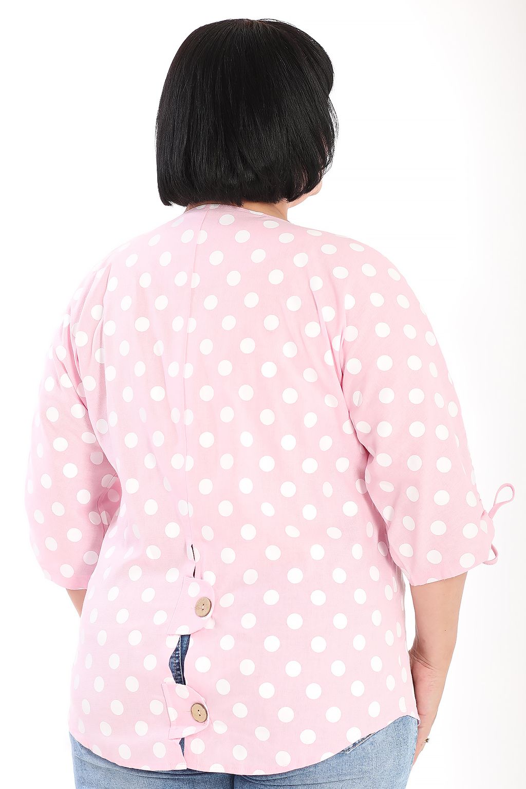 Пыльник розовый в горох - Almond фото 2