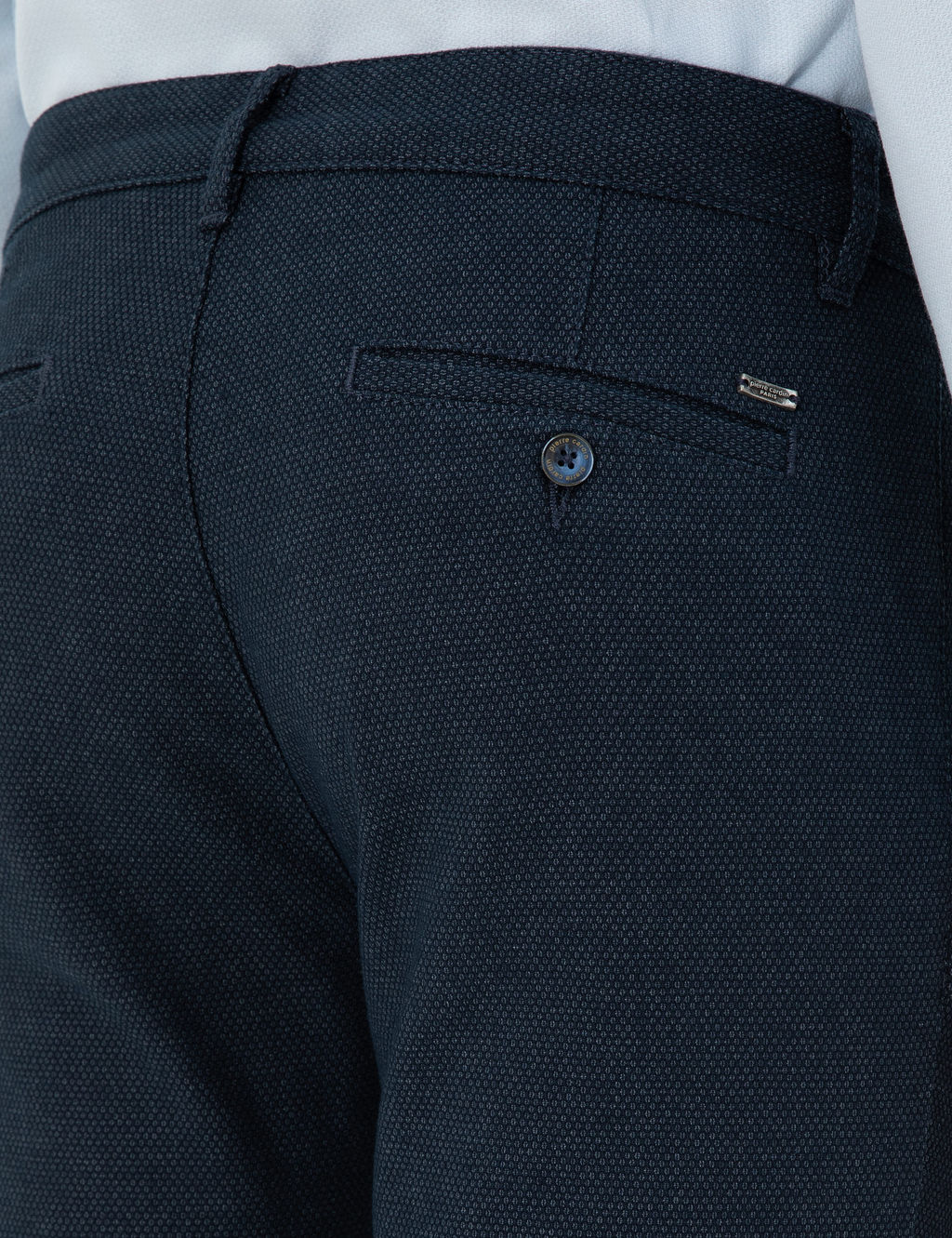 Lacivert Slim Fit Kanvas Pantolon