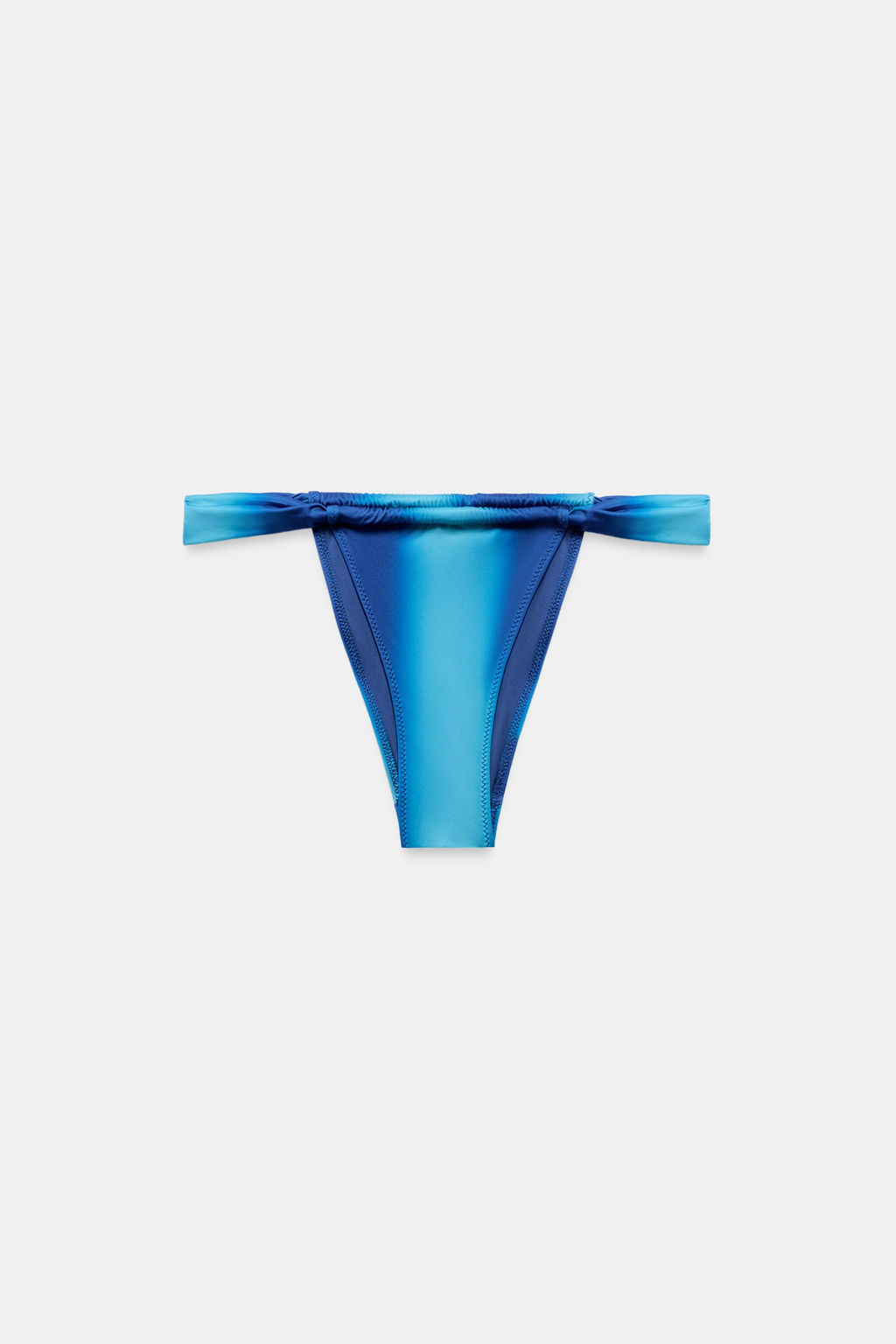 BRAGUITA BIKINI CORTINILLA ESTAMPADO / Azul - Zara фото 2