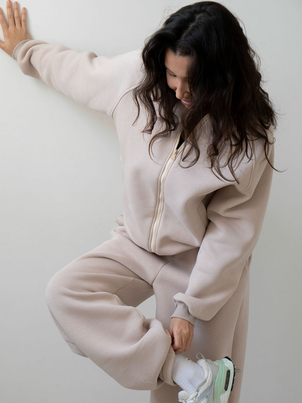 Брюки свободного кроя утепленные с защипами - My фото 10