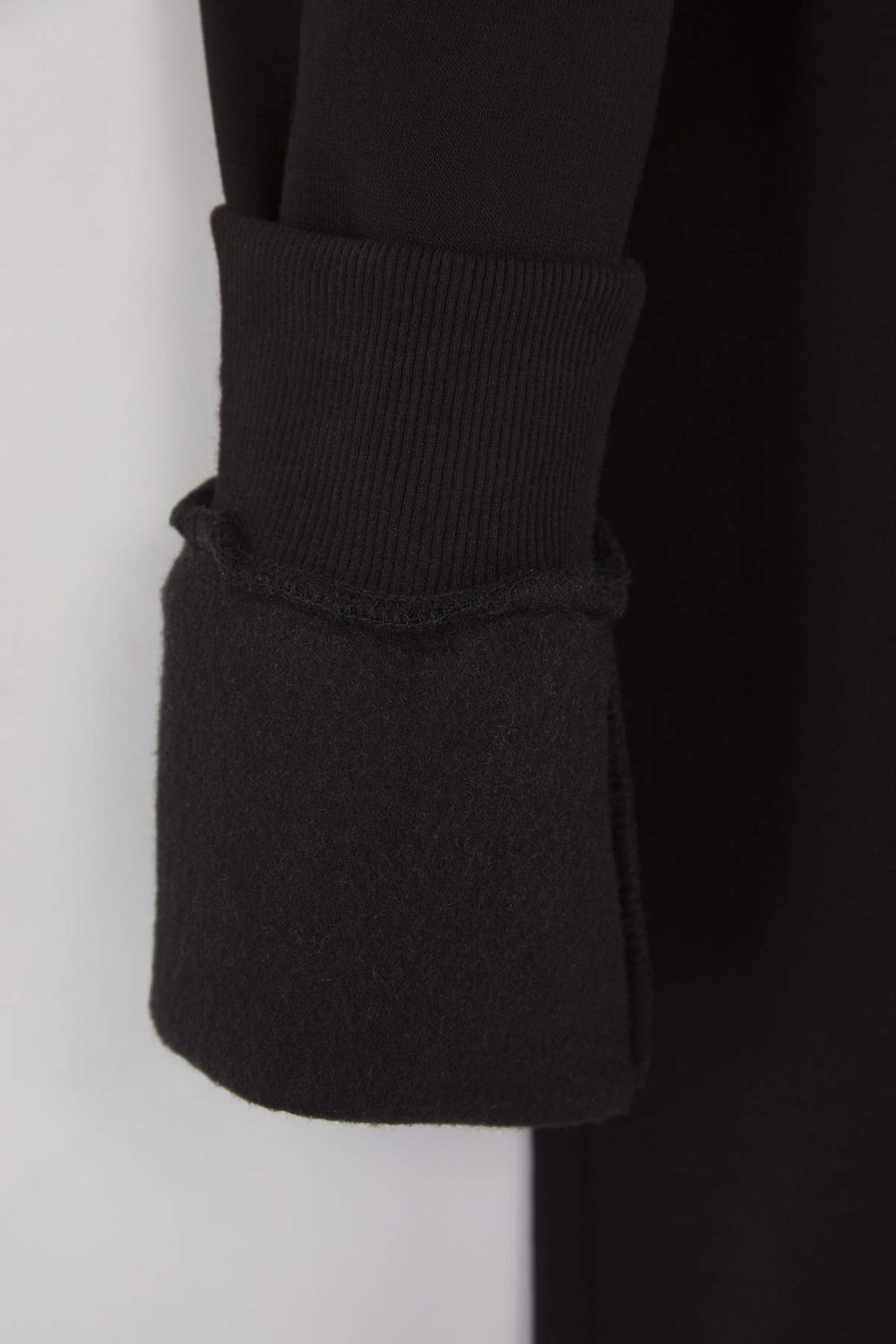 Teen Siyah Kal?n Ici Polarl? Kalp Bask?l? Kapusonlu Oversize Kal?p Orme Sweatshirt TWOAW26SW00158 - Trendyolmilla фото 7