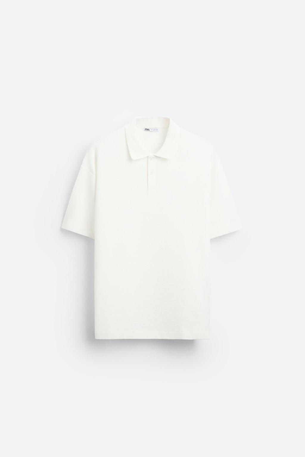 TEXTURED POLO SHIRT - Zara фото 35